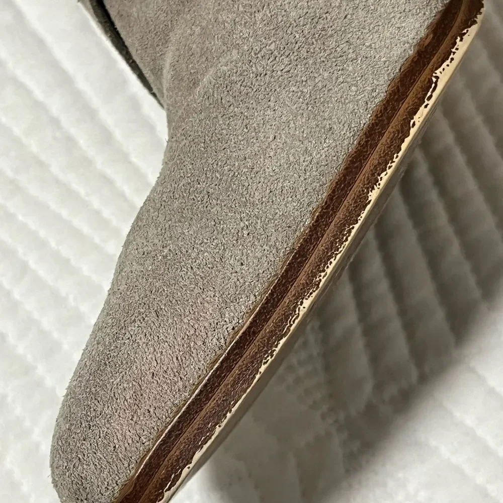 Michael Kors Gray Suede Loni Ankle Booties (7)